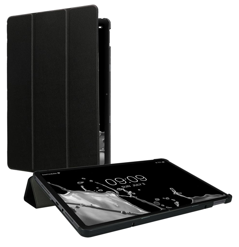 kwmobile Hülle kompatibel mit Xiaomi Redmi Pad Pro - Smart Cover Tablet Case Schutzhülle - Stand - in Schwarz
