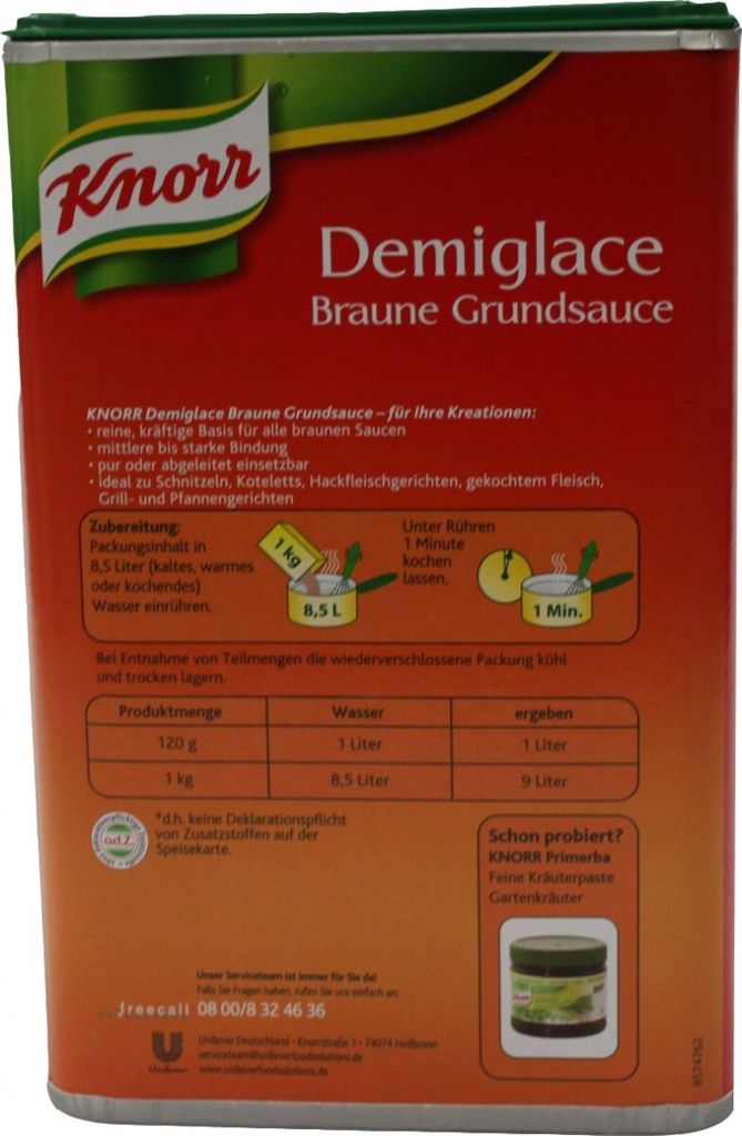 Knorr Demiglace Braune Grundsauce Großpackung | Kaufland.de