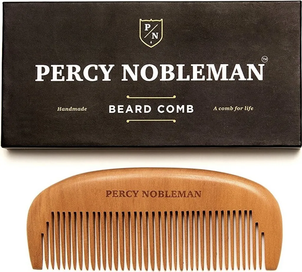 Peigne à barbe en bois naturel pour un démêlage doux et sans statique