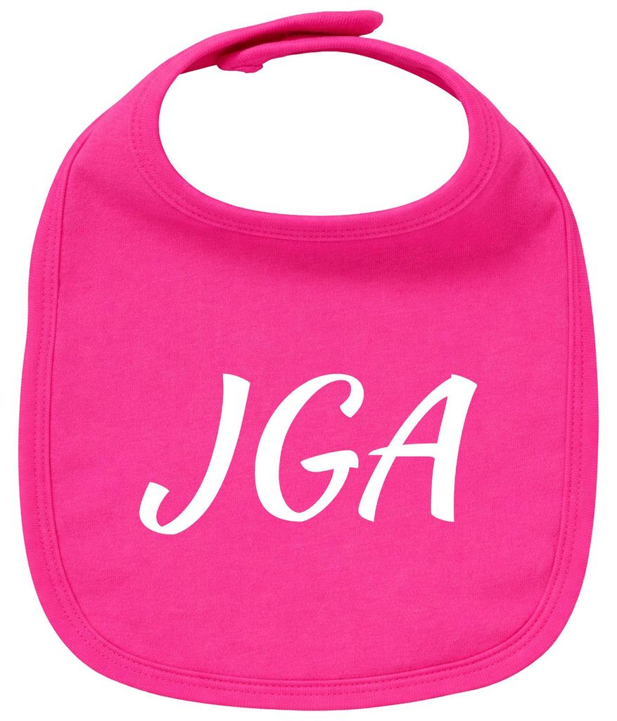 Huuraa Baby Lätzchen JGA Junggesellenabschied Cherry Pink Klettverschluss Baumwolle Latz Geschenkidee