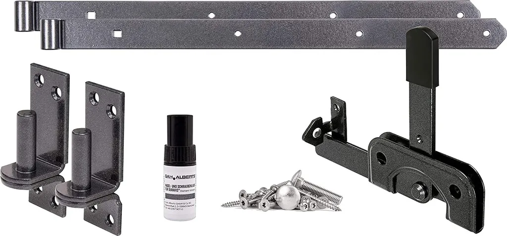 Kit ferrure pour porte individuelle noir diamanté Alberts DURAVIS