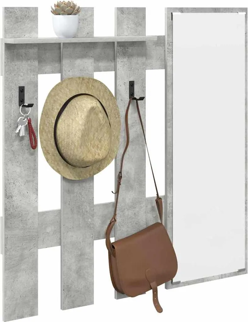 vidaXL Comodino a Muro Grigio Cemento 100cm - Arredo Moderno Casa - 3