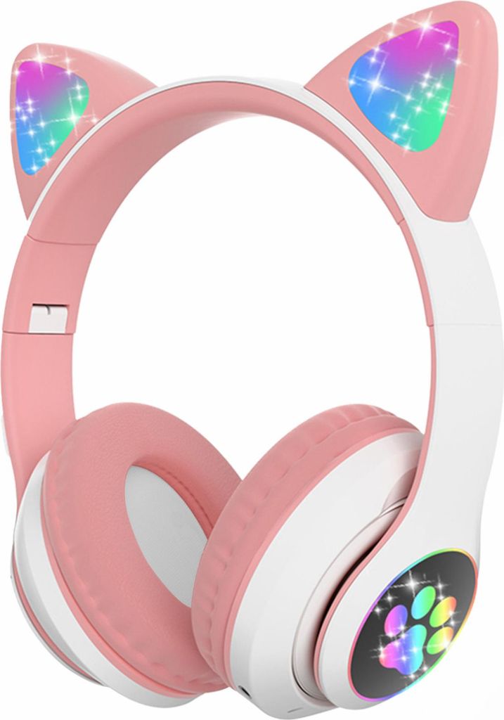 Słuchawki bezprzewodowe dla dzieci Bluetooth świecące LED Zdjęcie produktu 
