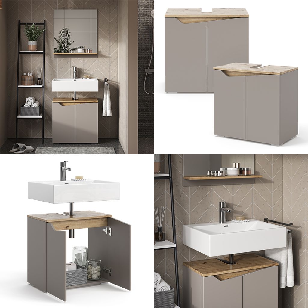 Vicco Waschbeckenunterschrank Marelle, 60 x 57.5 cm mit 2 Produktbild 8
