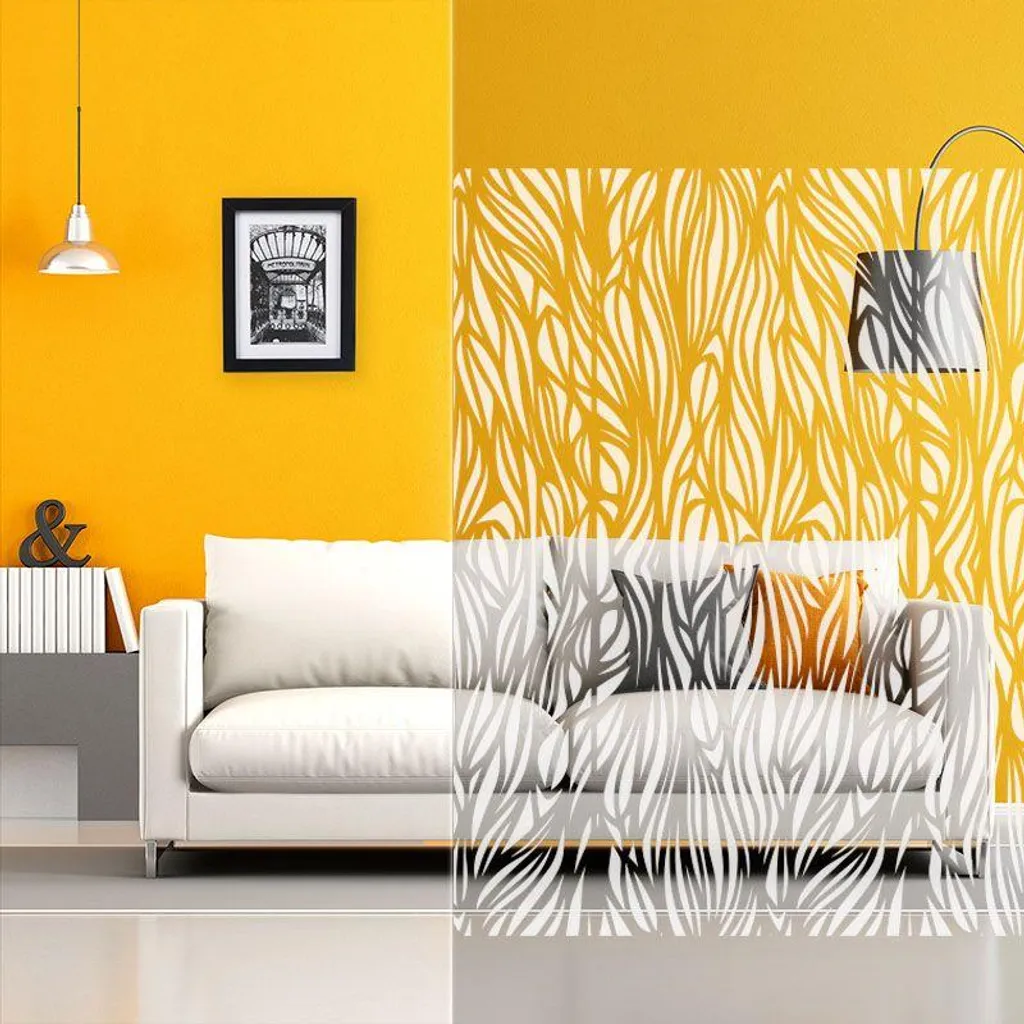 DIMEXACT Film dépoli adhésif motif aquatique design - Rouleau 152x100 cm