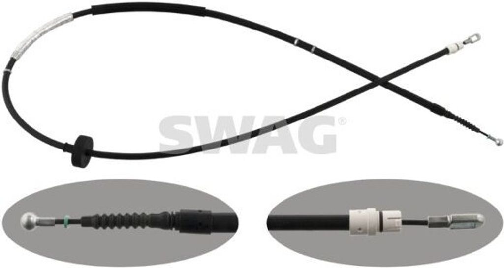 SWAG Handbremsseil Seilzug Feststellbremse für AUDI A4 Avant (8ED, B7) Hinten Links 30 94 8304