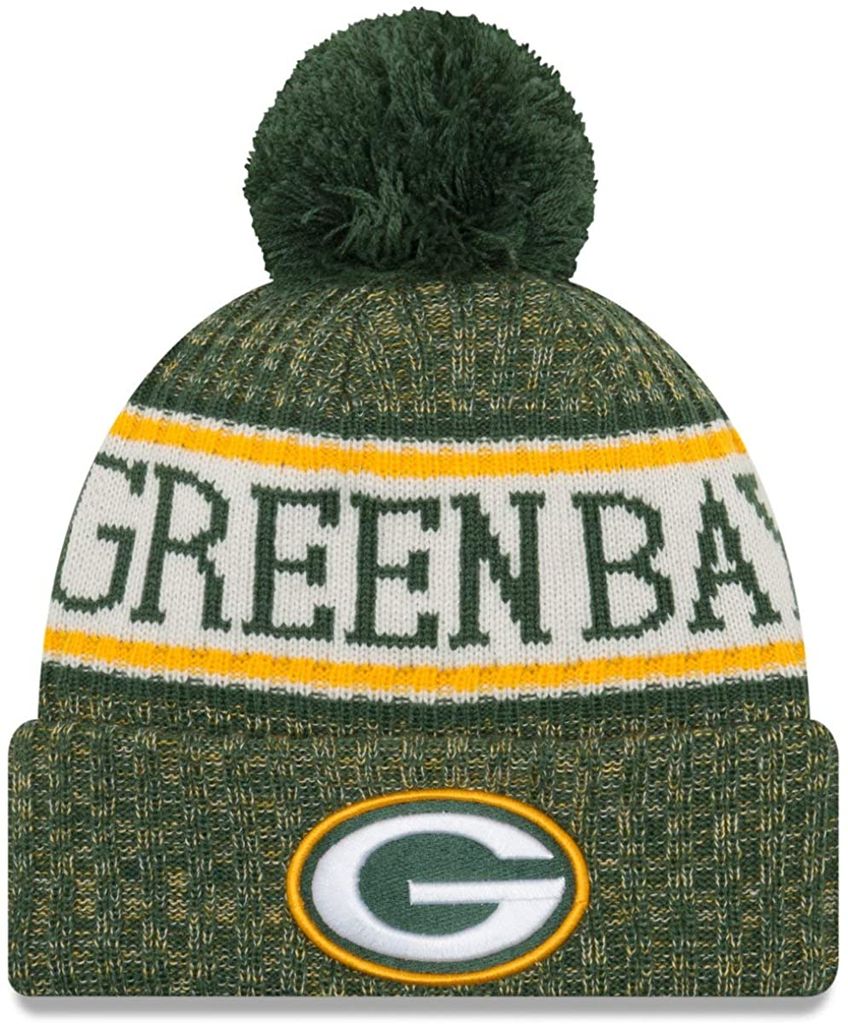 New Era NFL Sideline Winter Bobble Mütze - Green Bay Obrázok produktu 