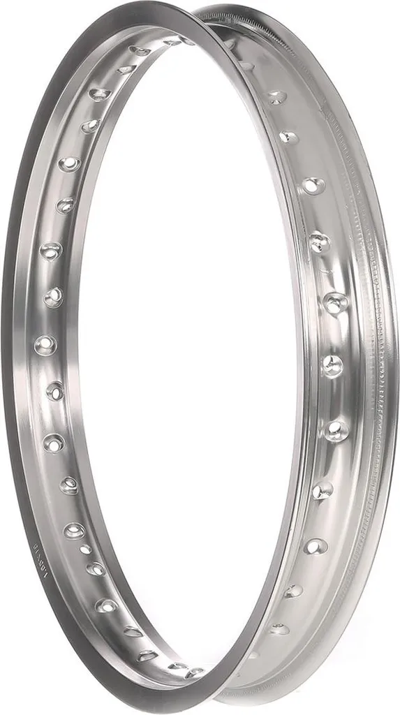 Jante 1,85 x 18 anti-rouille en aluminium argenté pour roue de moto