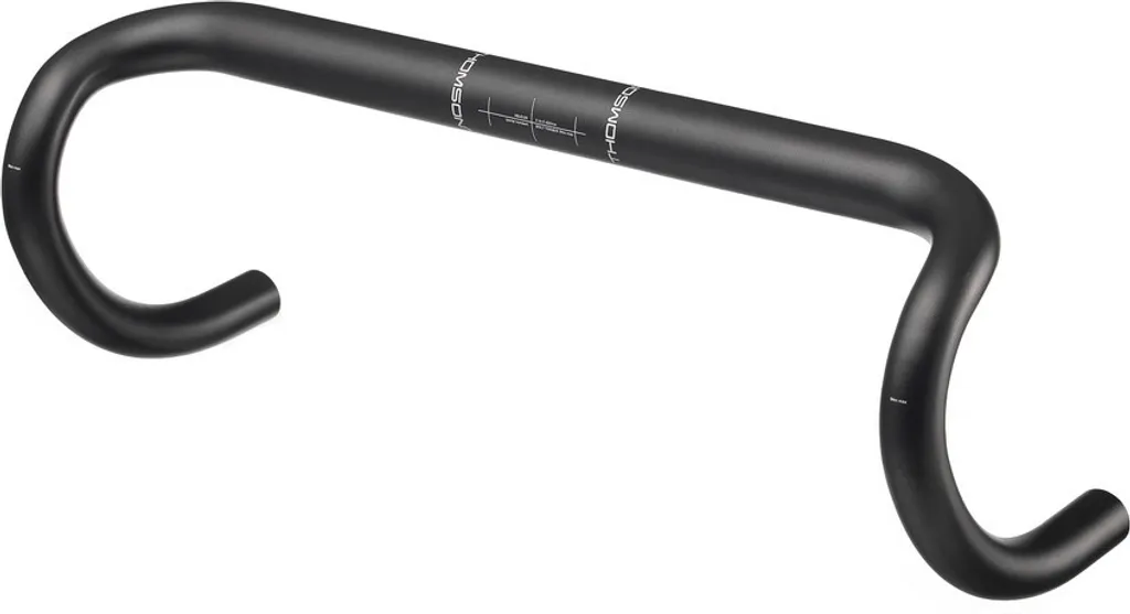 Cintre Route Léger Thomson HB-E125 en Alu Noir 420 mm Ø 31,8 mm Rigide