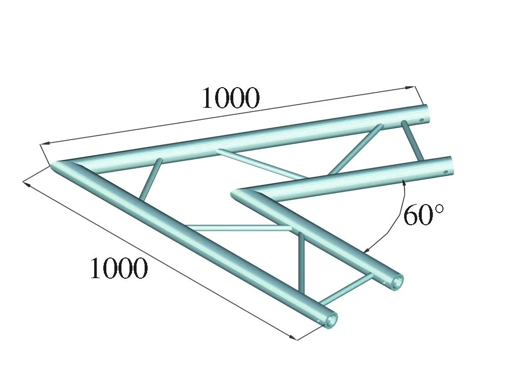 BILOCK BQ2-PAC20H Angle 2 Voies 60 pour Structure Aluminium de Scène - 2