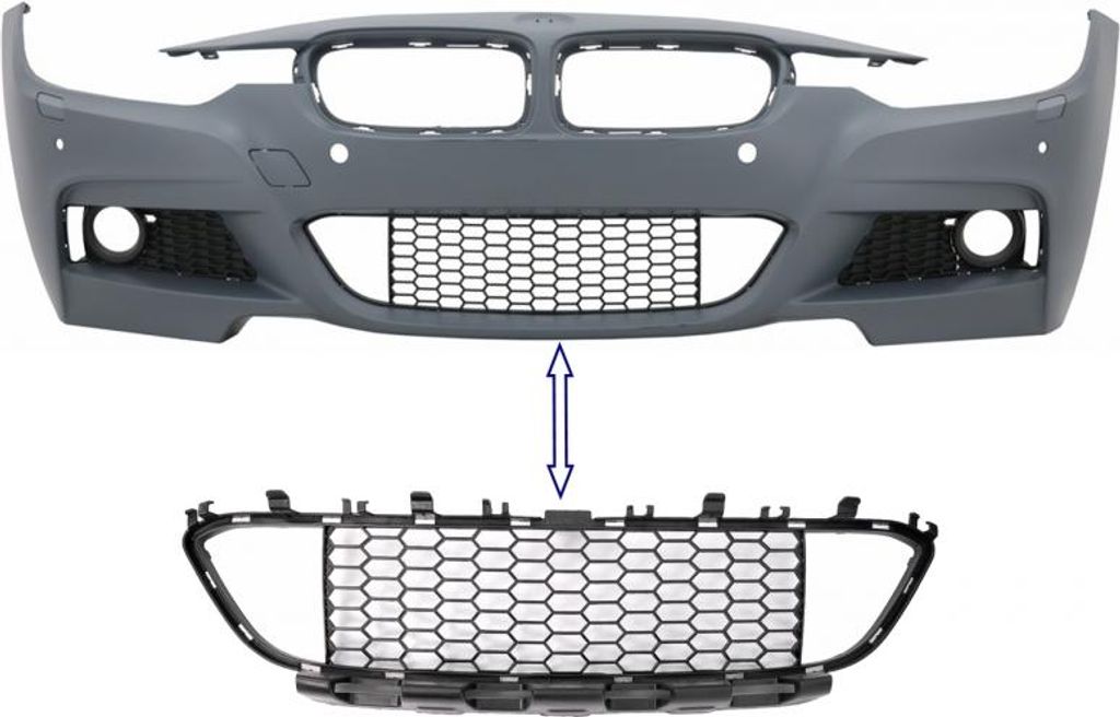 Stoßstangen-Zentrale Unterer Gitter Für BMW 3er F30 F31 Produktbild 