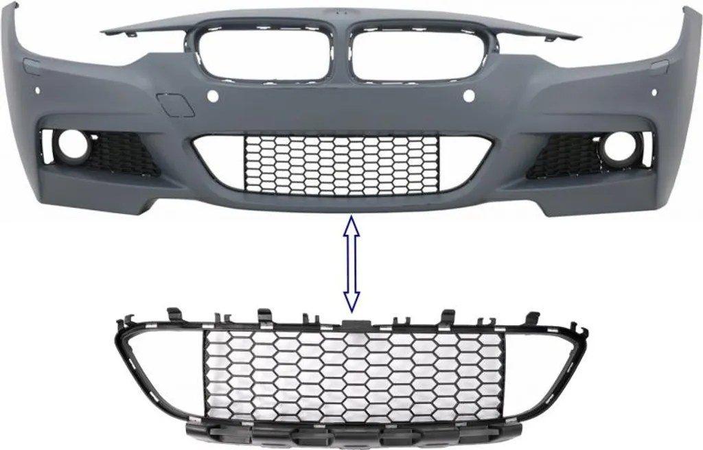Grille de calandre inférieure pour pare-chocs avant BMW F30 F31