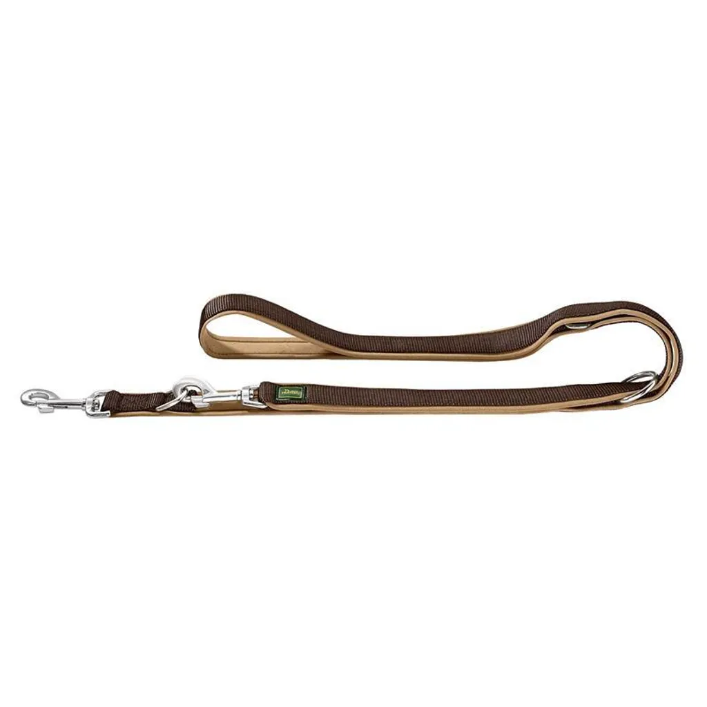 Laisse réglable Hunter en néoprène rembourré pour chien Noir 200 cm