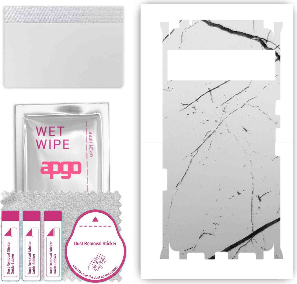 apgo Rückseite + Seiten Schutzfolie, Skin, kompatibel mit Google Pixel 7 Pro, Hinten Displayschutzfolie aus Vinylfolie, kratzfest, einfache Montag...