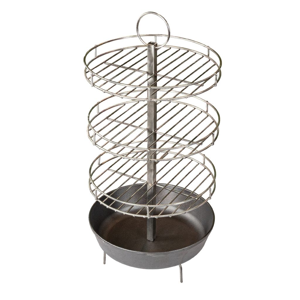 Grillrost mit Pfanne für Tandoor – Hochwertiges Grillzubehör für Fleisch, Gemüse und Fisch