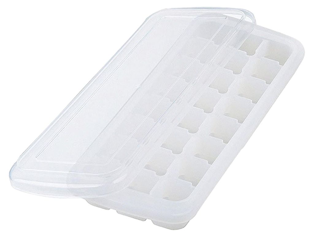 Silikon-Eiswürfelform mit Deckel, 24/36 Fächer, lebensmittelecht, für Gefrierschrank geeignet, leicht zu lösen, auslaufsicher, stapelbar, ideal...