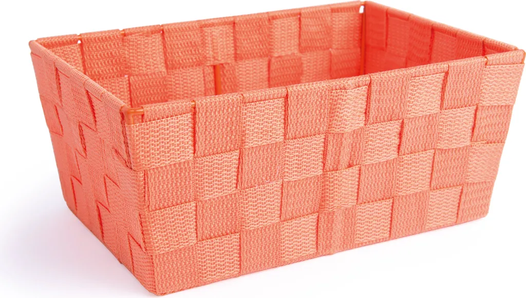 Fini le désordre avec le panier Excelsa Cross Nylon Orange 25x17x11 cm