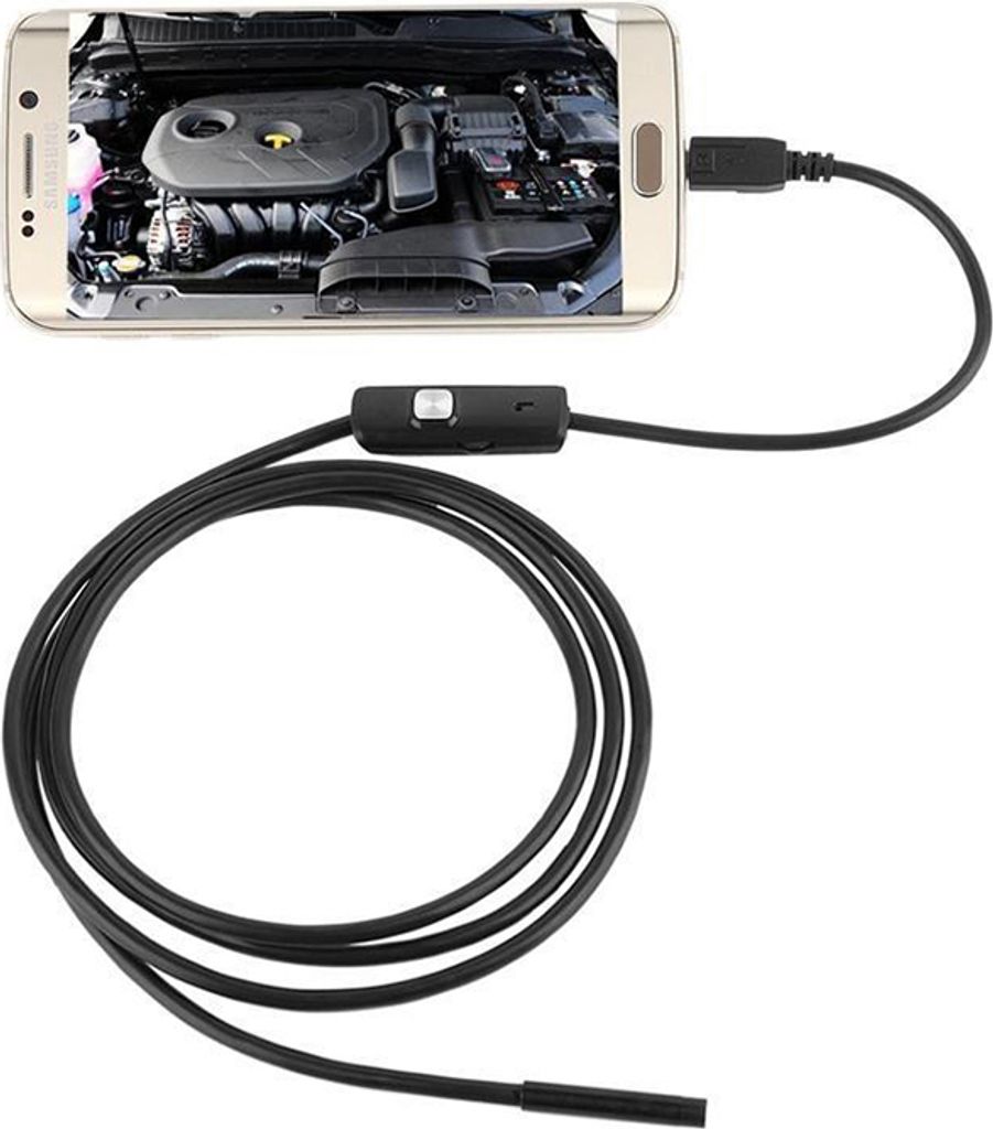2m 1m 7mm Endoskop Kamera Flexible Ip67 Wasserdichte Inspektion Borescope 6leds Einstellbare 1 Meter