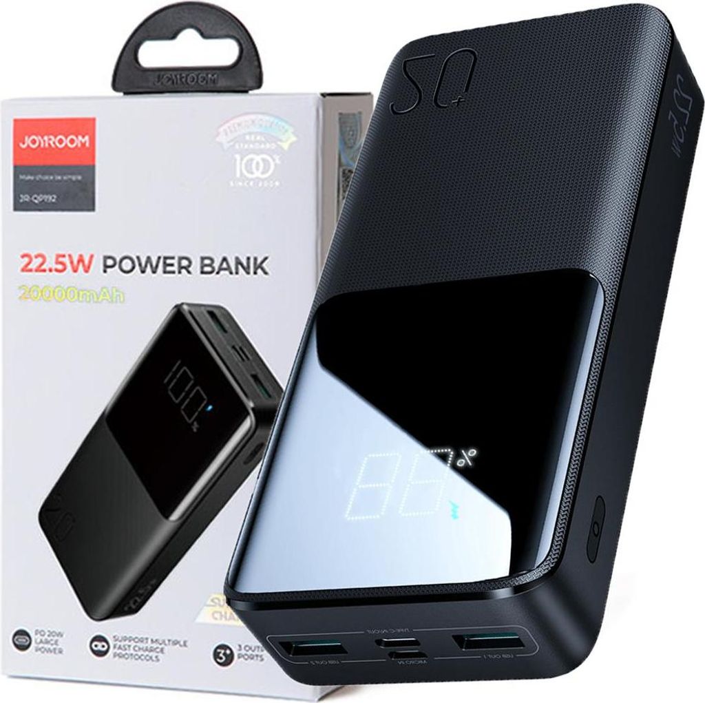 Joyroom Jr-Qp192 22,5W Banca di potenza 20000Mah Nero Immagine del prodotto 