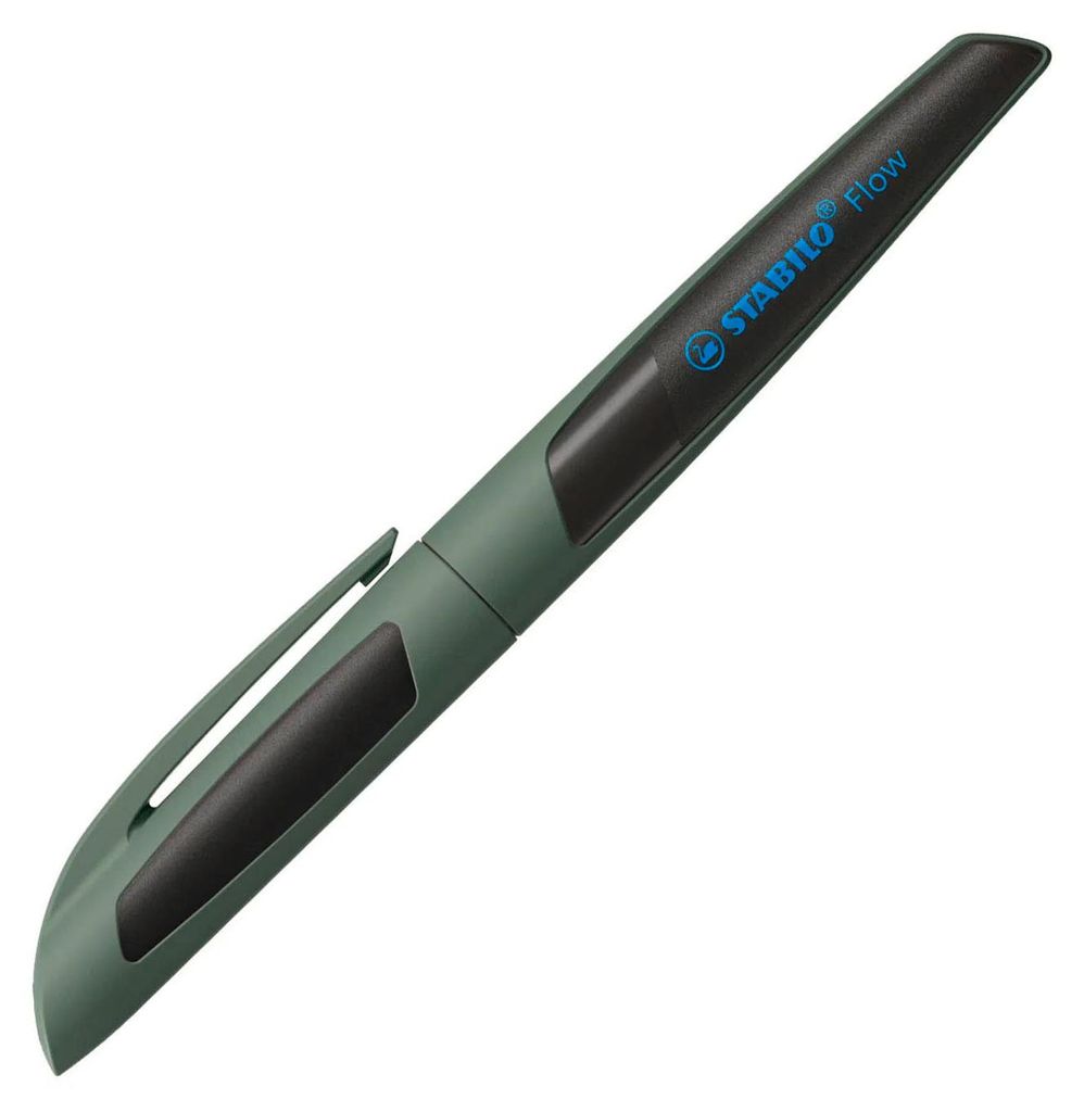 Stylo plume - STABILO Flow SPORTY en kaki/noir - stylo Image du produit 