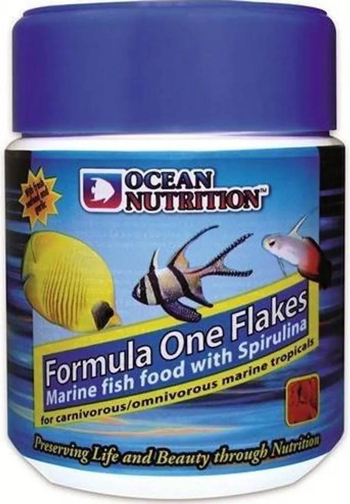 Alimentation Formula One Flakes 34g pour Poissons Marins Colorés