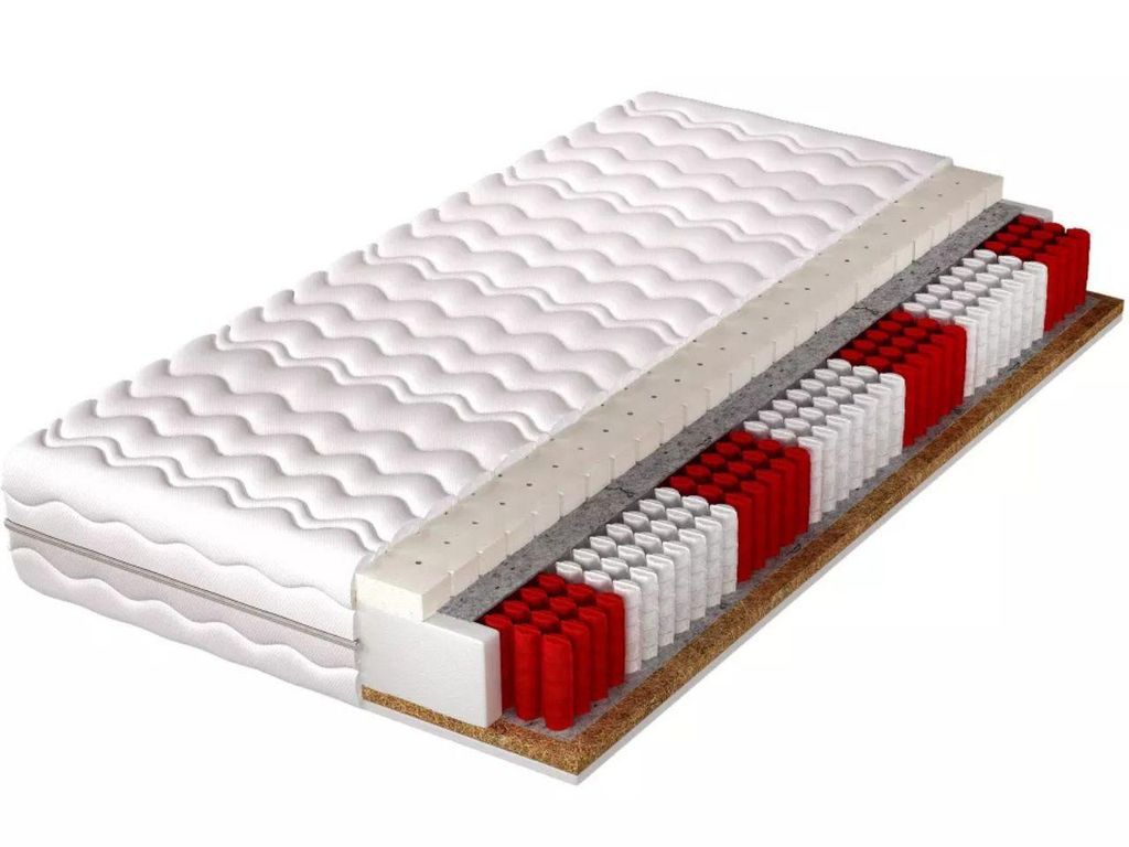 KLICKMOEBEL Doppelseitige Multipocket Matratze 80x200 Comforta Premium 2 – mit Kokos und Latex, 7-Zonen, H3/H5, orthopädisch, abnehmbarer Bezug