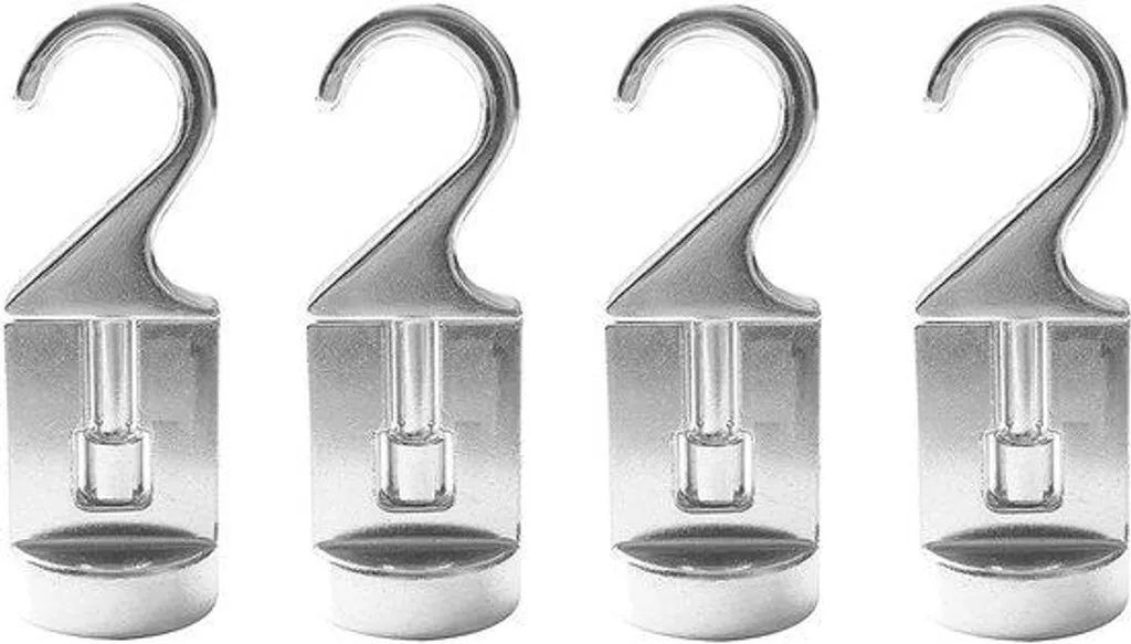 Patères en aluminium argenté inoxydables lot de crochets de rangement