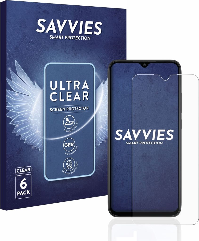 6x Für Xiaomi Redmi 9AT Schutzfolie Savvies Displayschutz Produktbild 
