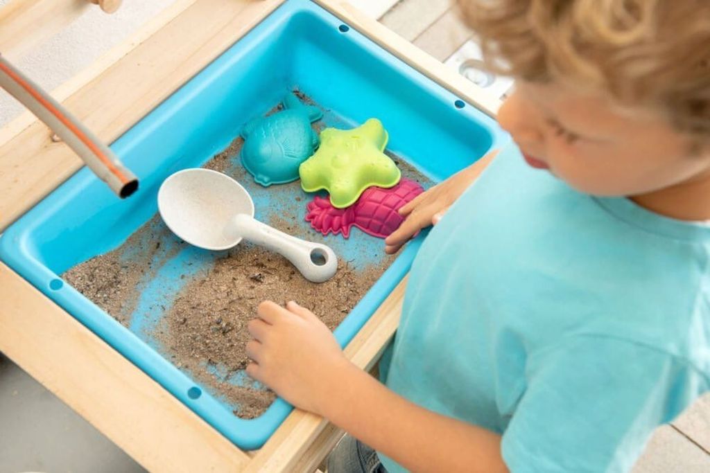 Spielküche Outdoor 69x92x31cm Matschküche Produktbild 3