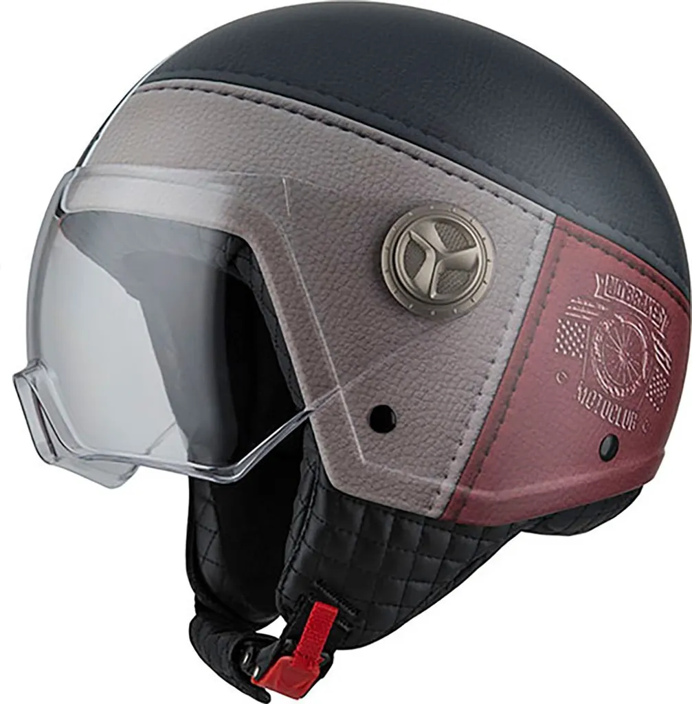 Casque jet ouvert Nzi Zeta 2 Gris et Bleu M pour scooter et moto 125