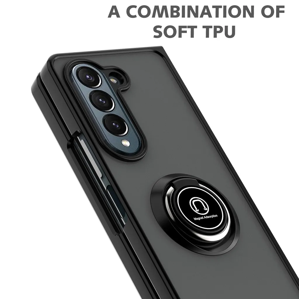 Cover Minimal Samsung Fold6 Blu Scuro - Shadow Design Hybrid - 4
