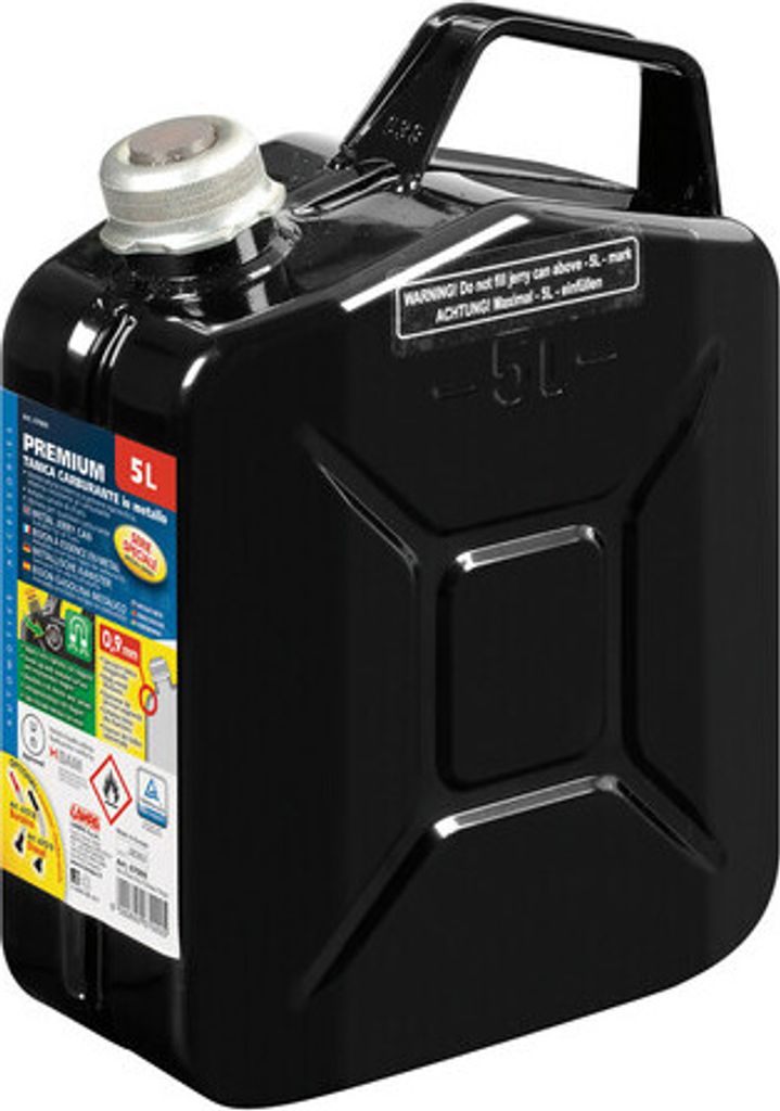Lampa Premium Metall 5L Schwarz Kraftstoffkanister