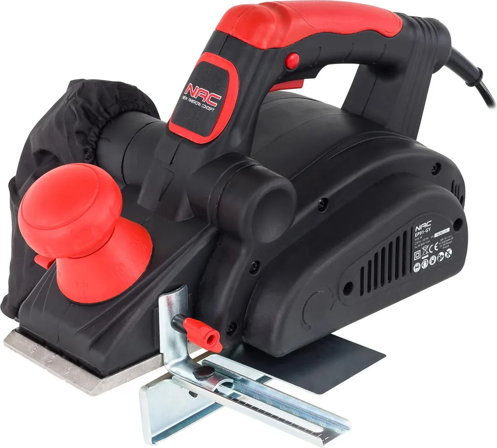 Rabot électrique NAC 910W EP91-GY pour rectifier et aplanir le bois 82mm