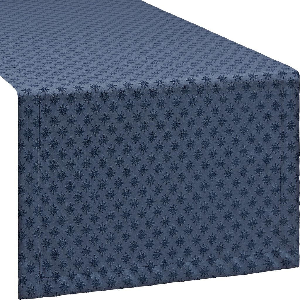 Erwin Müller Tischläufer Denia" blau 40x130 cm"