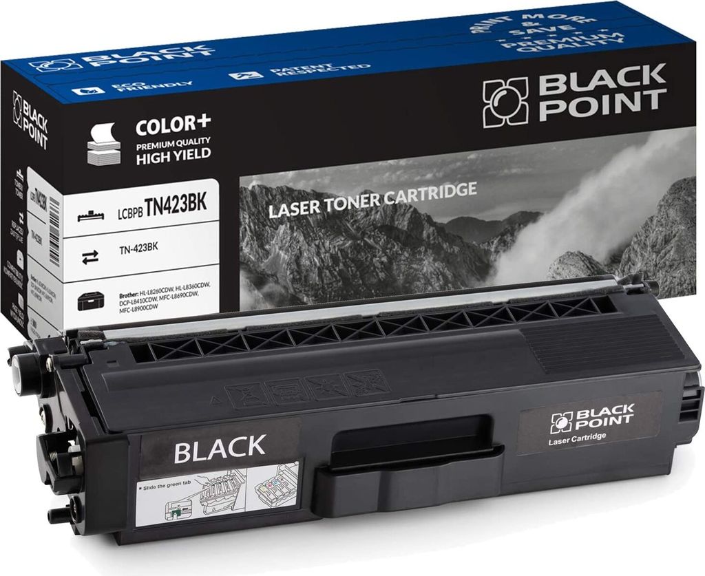 Black Point Toner Kompatibel zu TN-423BK TN-423 - Schwarz - Brother MFC L8690CDW L8900CDW DCP L8410CDW HL L8260CDW L8360CDW