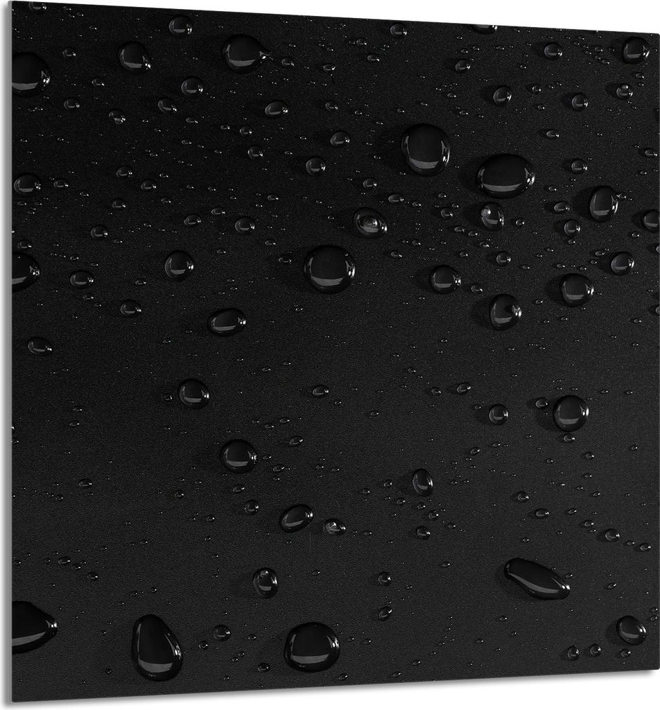 GLASPLATTE FÜR KÜCHE 60x65 Tropfen