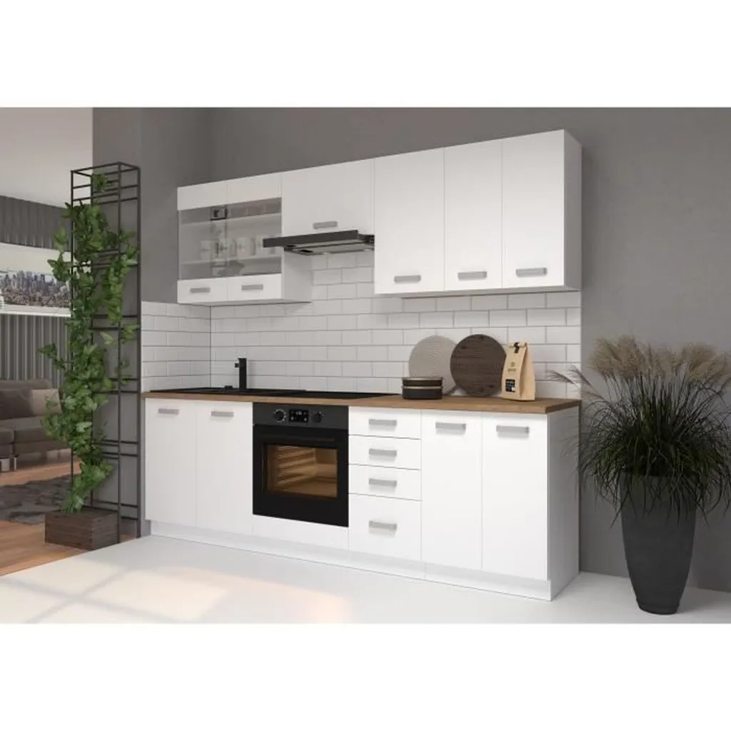 Rangement bureau ATLAS blanc 2 portes - Solution gain de place - 3
