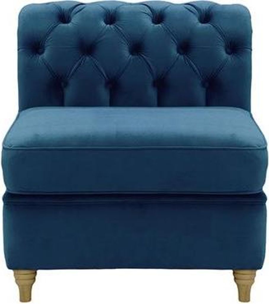 Chesterfield Modul - Innenelement, einsitzig (1CP)-Velluto 11-wax black