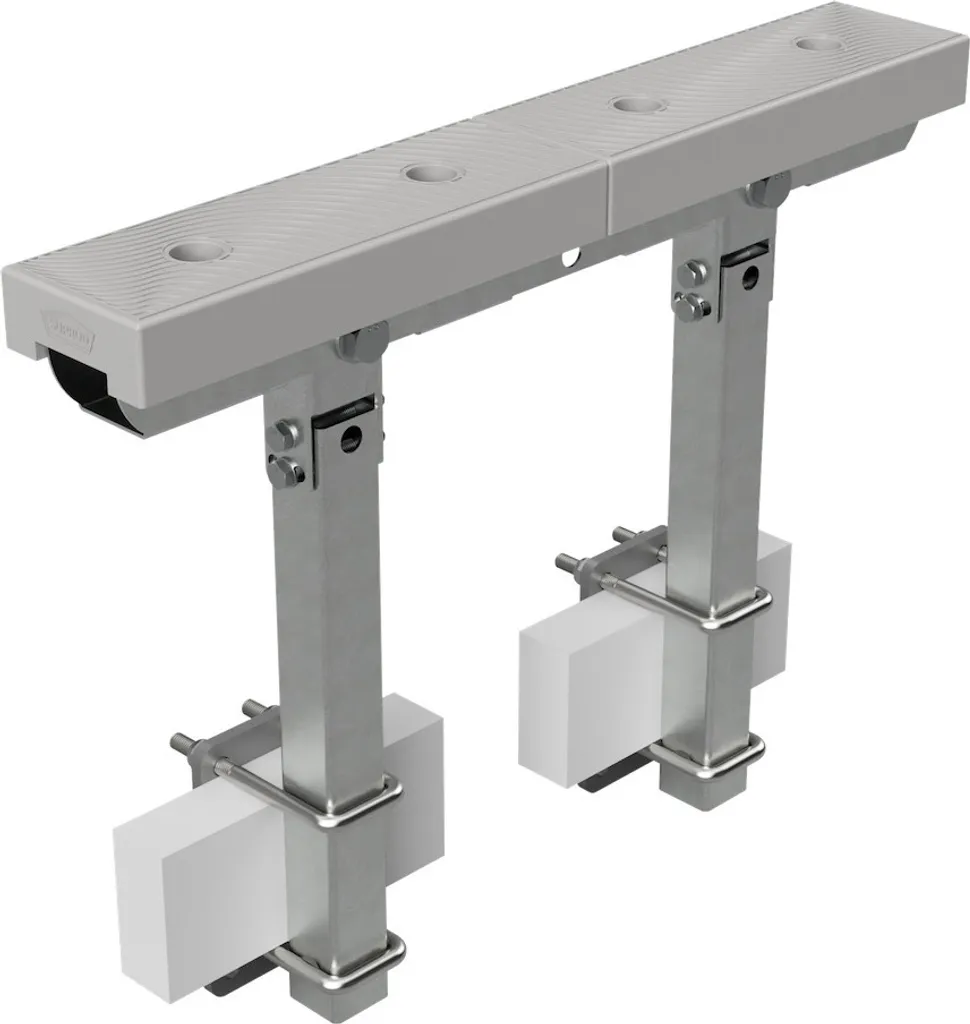 Supporto Lungo SUPROD PAD600-TPU 600mm | Protezione Scafo in TPU Grigio