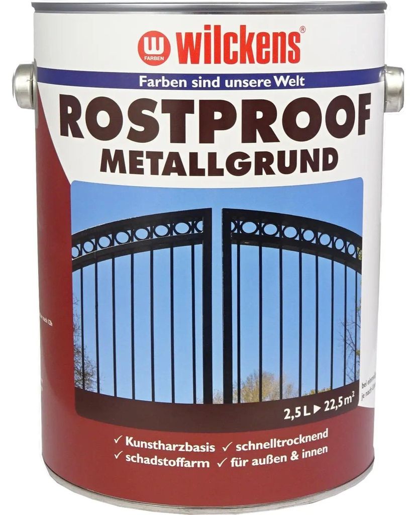 Wilckens Rostproof Metallgrund, 2,5 l, Rotbraun Produktbild 