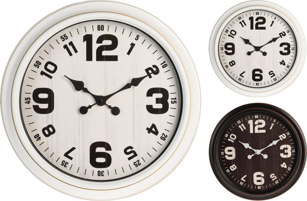 Wanduhr Modern weiß Kunststoff 40,5 cm x 4,8 cm x 40,5 cm