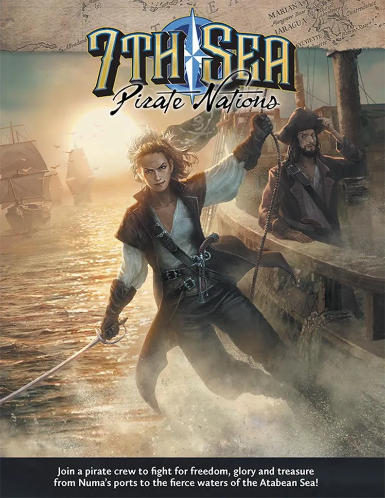 7th Sea Pirate Nations Livre de Base Jeu de Rôle Table Version Anglaise