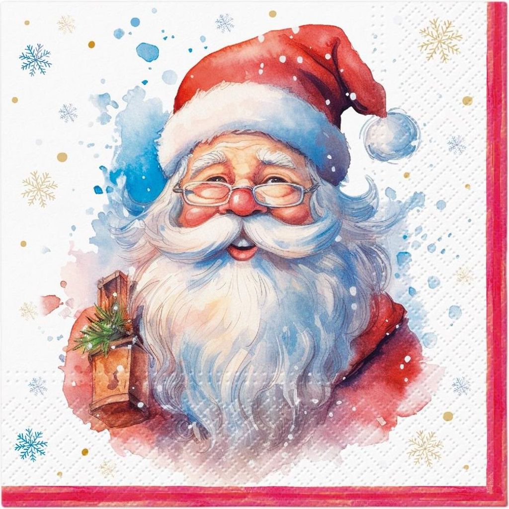 Serwetki papierowe Claus białe 33 x 33 cm