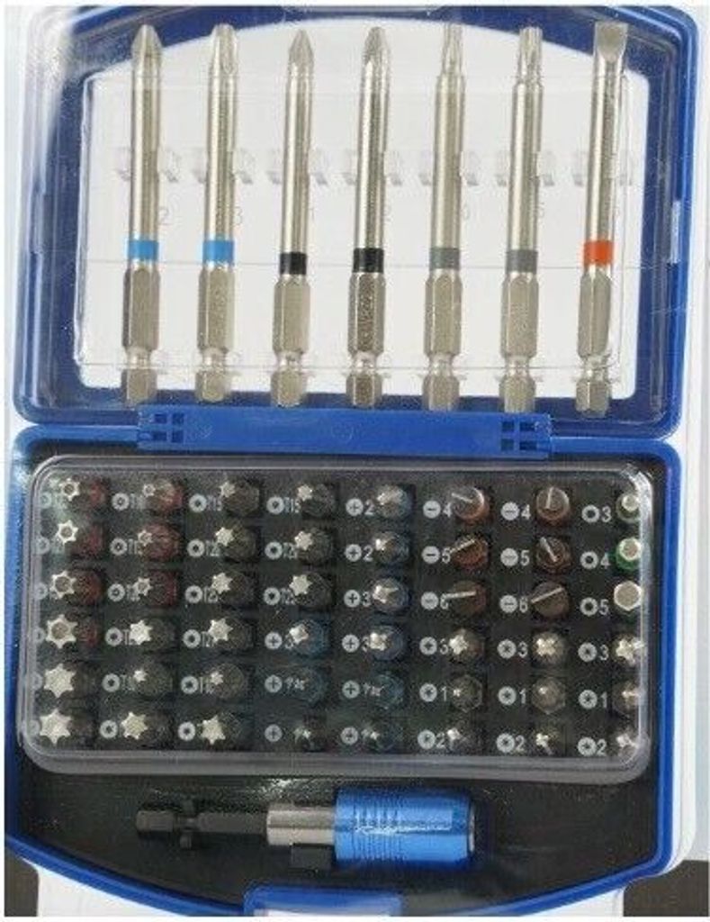 Bit-Sortiment 56-tlg Bithalter Set Bit-Satz Bohrmaschine Produktbild 