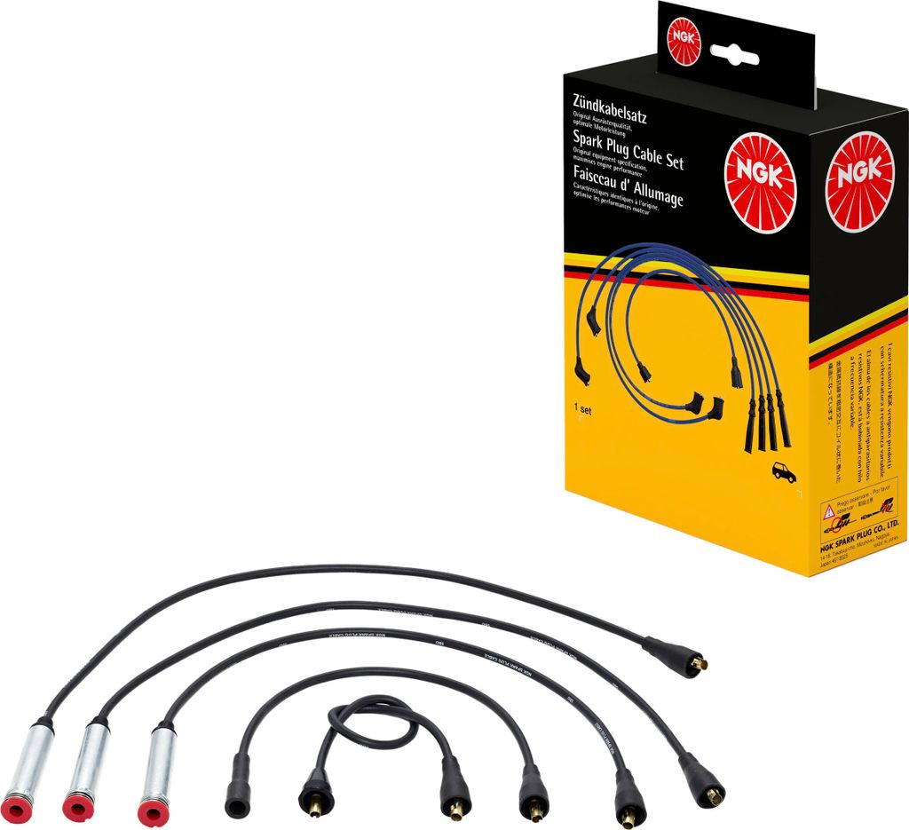 Zündleitungssatz 5 Kabel schwarz NGK Aftermarket-Expertise für u.a. OPEL KADETT