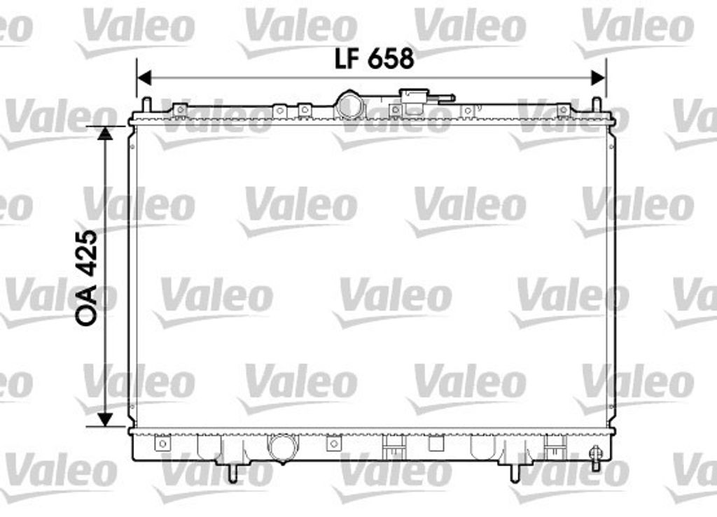 VALEO 734198 Kühler Wasserkühler Motorkühler für MITSUBISHI PAJERO PININ (H6W, H7W)