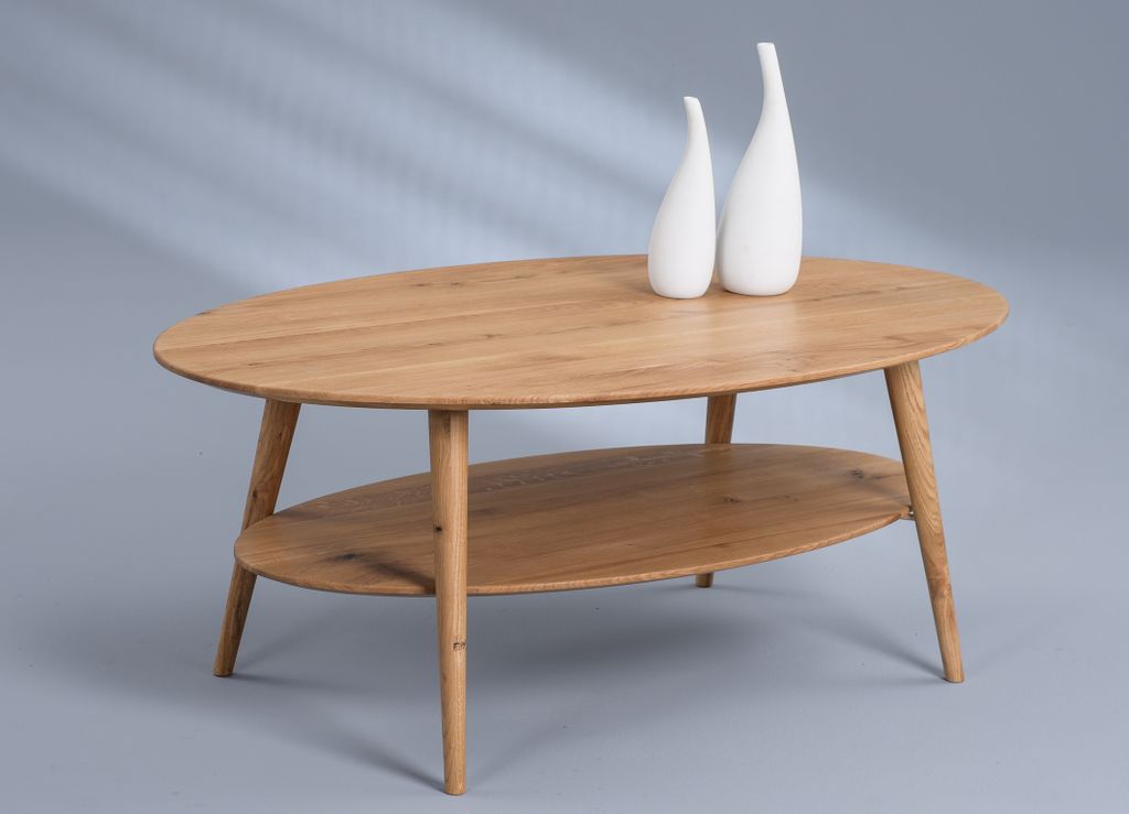 Couchtisch Phil in braun - Holz, Eiche - Länge 115cm, Produktbild 