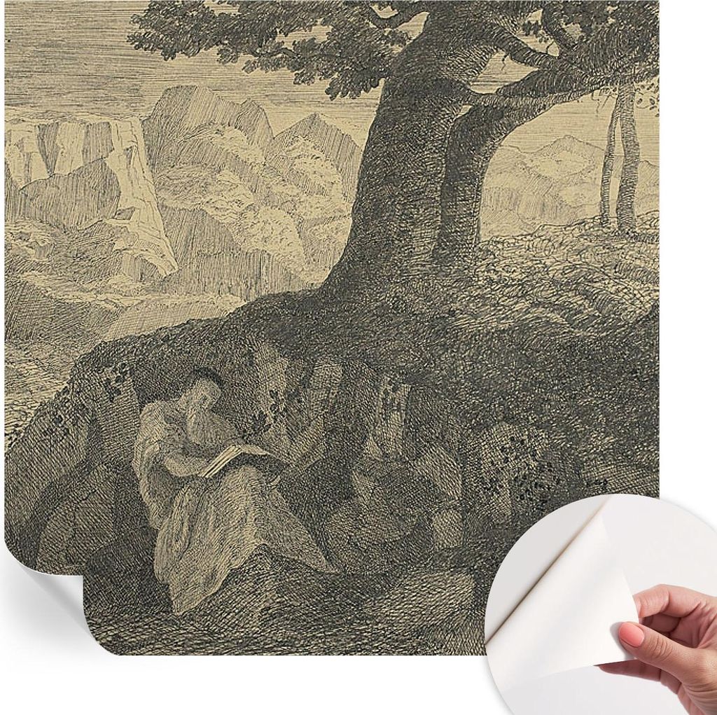 Selbstklebende Wandtapete - Dekorative Tapete für Wohnzimmer - Klebefolie für Wandbilder - Tapetenfolie für Wanddekoration - 250x250 cm - Lesech...