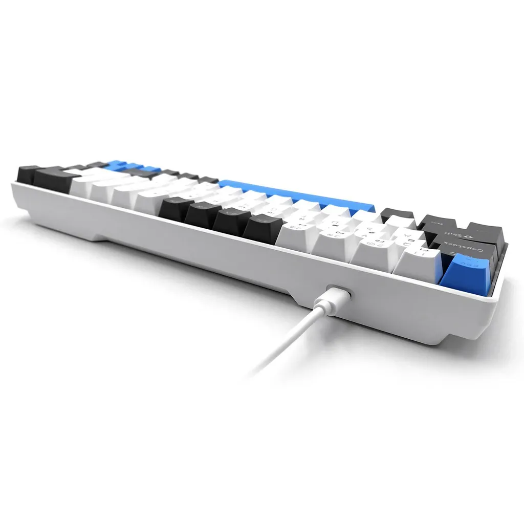 Clavier Gaming Mécanique TKL Compact 60% avec Switch Rouge Silencieux