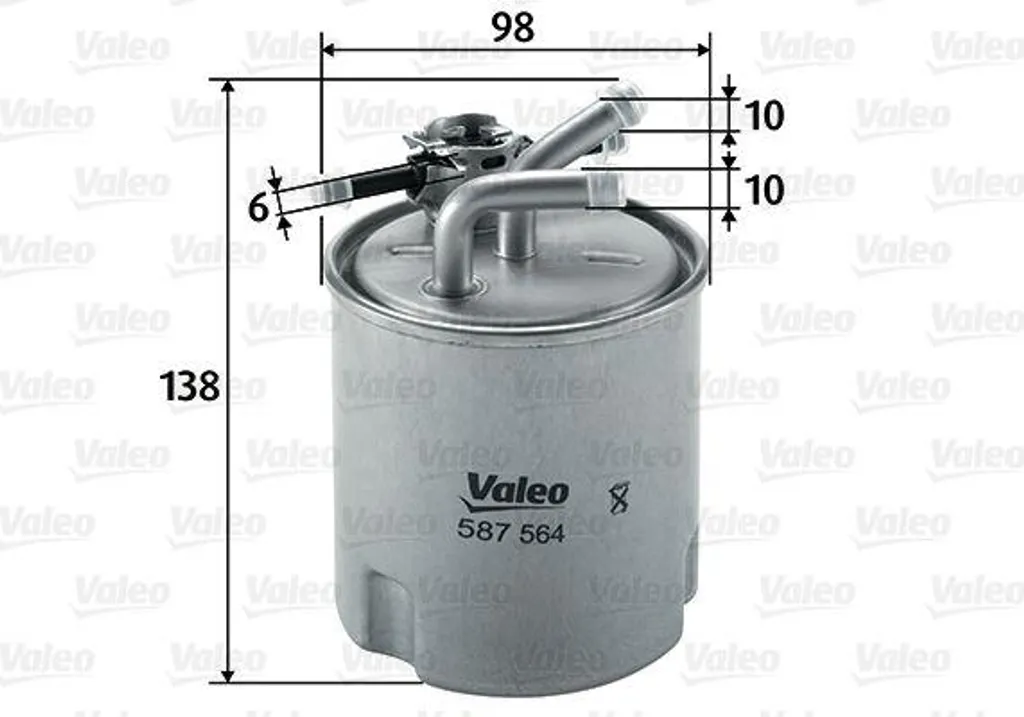 Filtre à carburant Valeo 587564 : évitez les pannes moteur Nissan 16400EB300